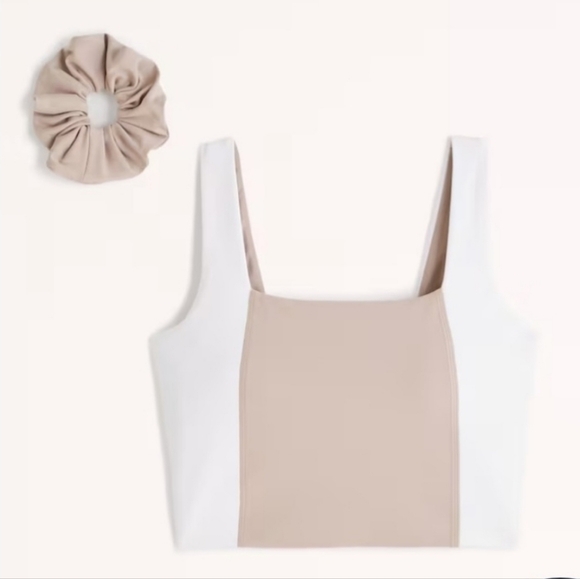 Abercrombie & Fitch Other - NWT Abercrombie & Fitch YPB SculptLUX Square-neck Color Block Cropped Tank small